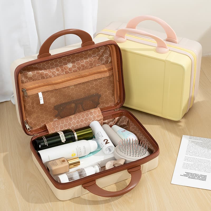 (Wholesale), small suitcase, box, fashionable handheld cosmetic bag, 14 inch 4