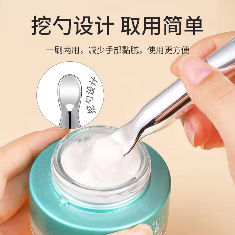 Silicone double-sided soft face mask, cosmetic brush 3