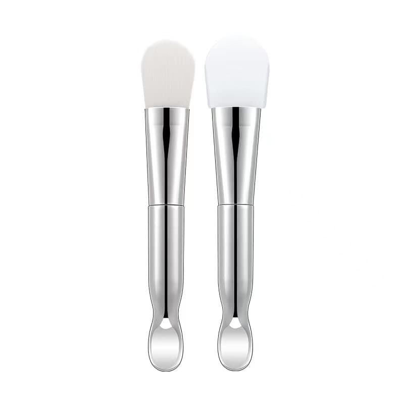 Silicone double-sided soft face mask, cosmetic brush 5