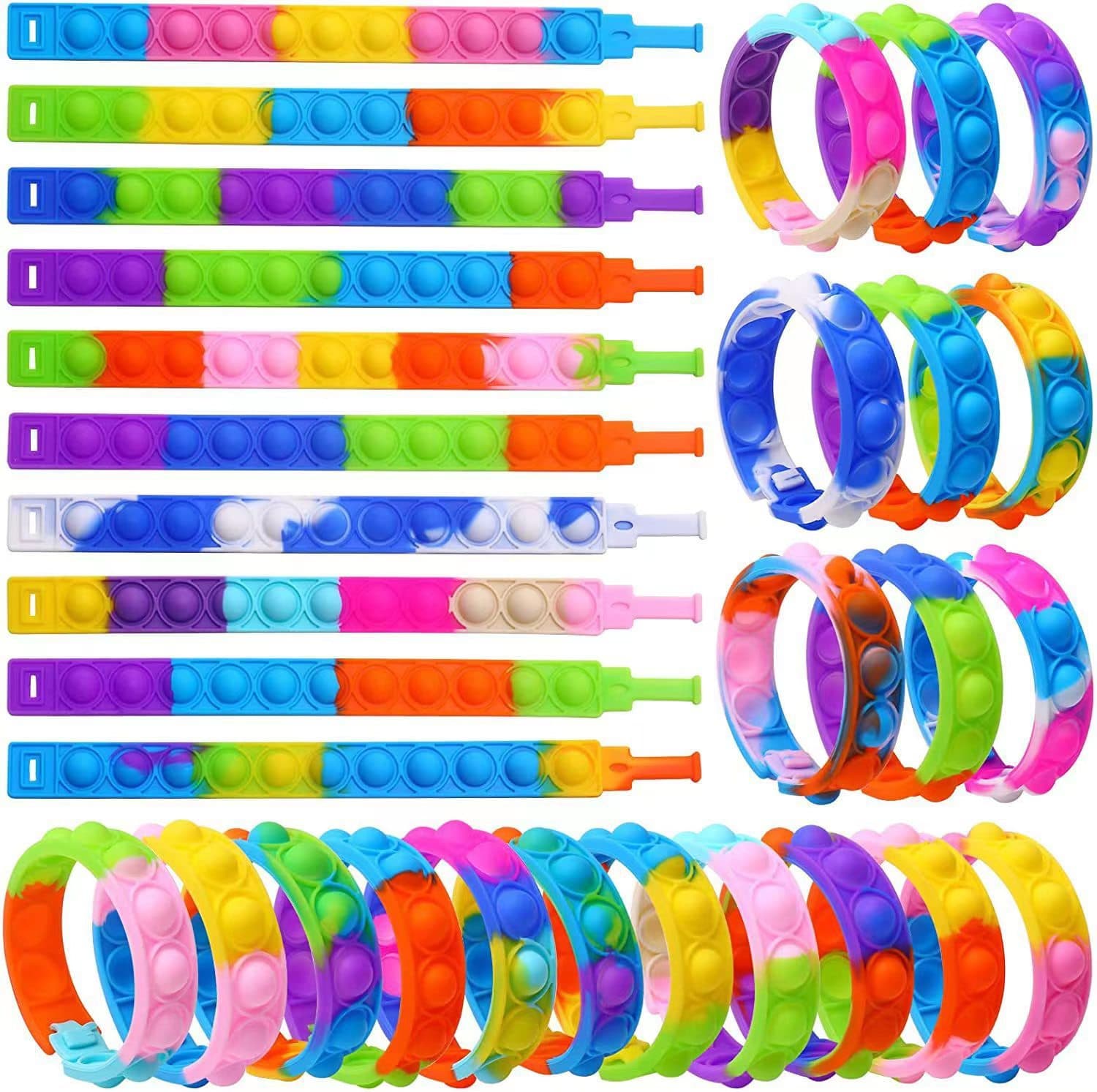 Silicone rainbow bracelet 3