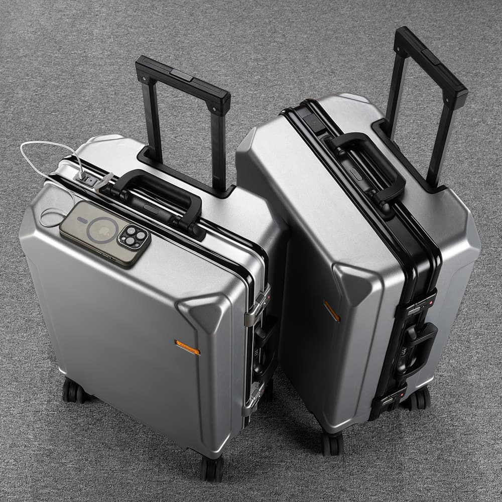 Universal suitcase for men and women with zipper, 2023 collection 3