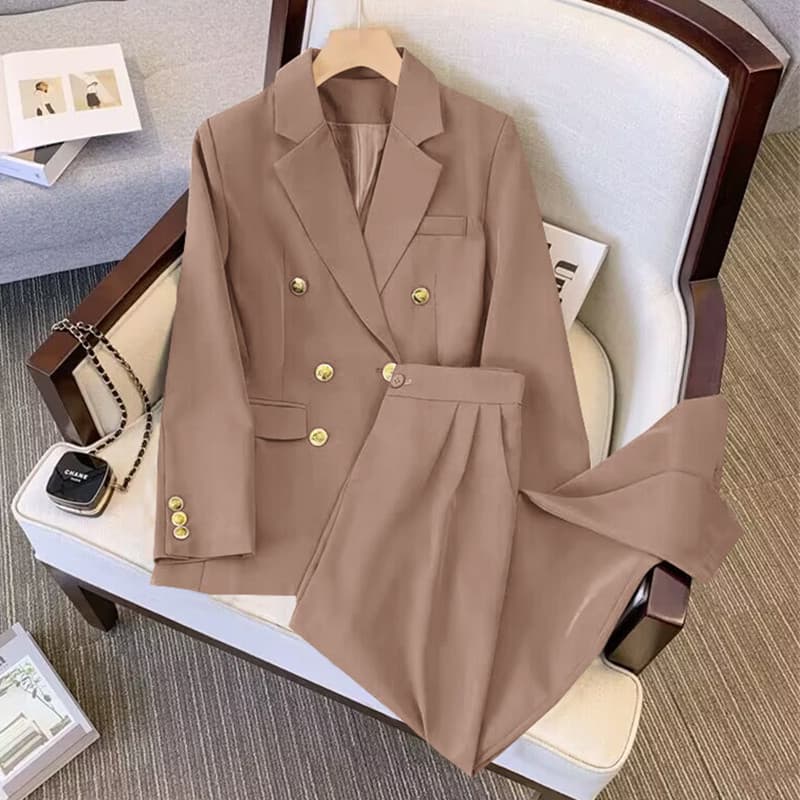 Spring classic suit jacket, set, for teenagers 2