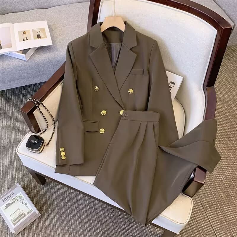 Spring classic suit jacket, set, for teenagers 4