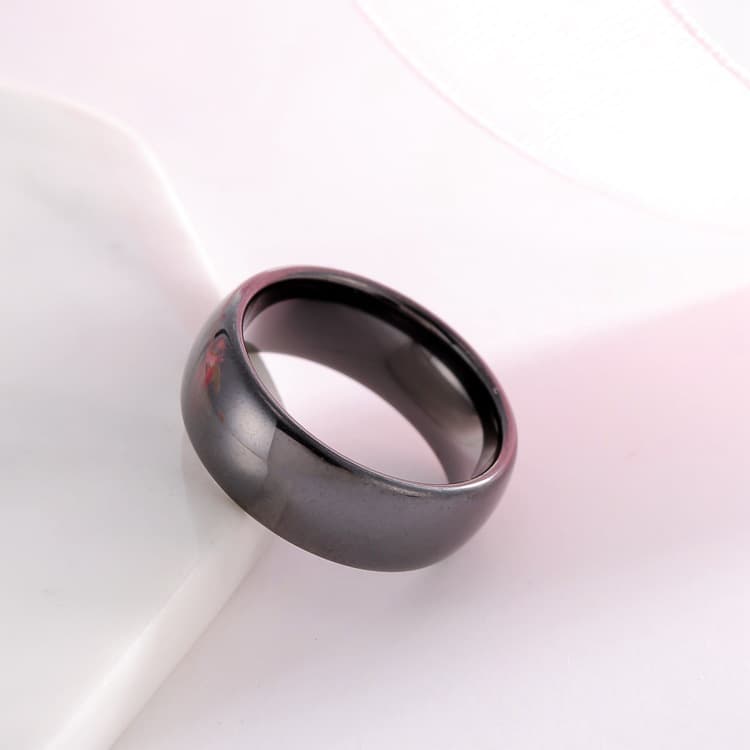 (Cross-border trading), fashionable trend glossy ring for men and women, 8mm 3