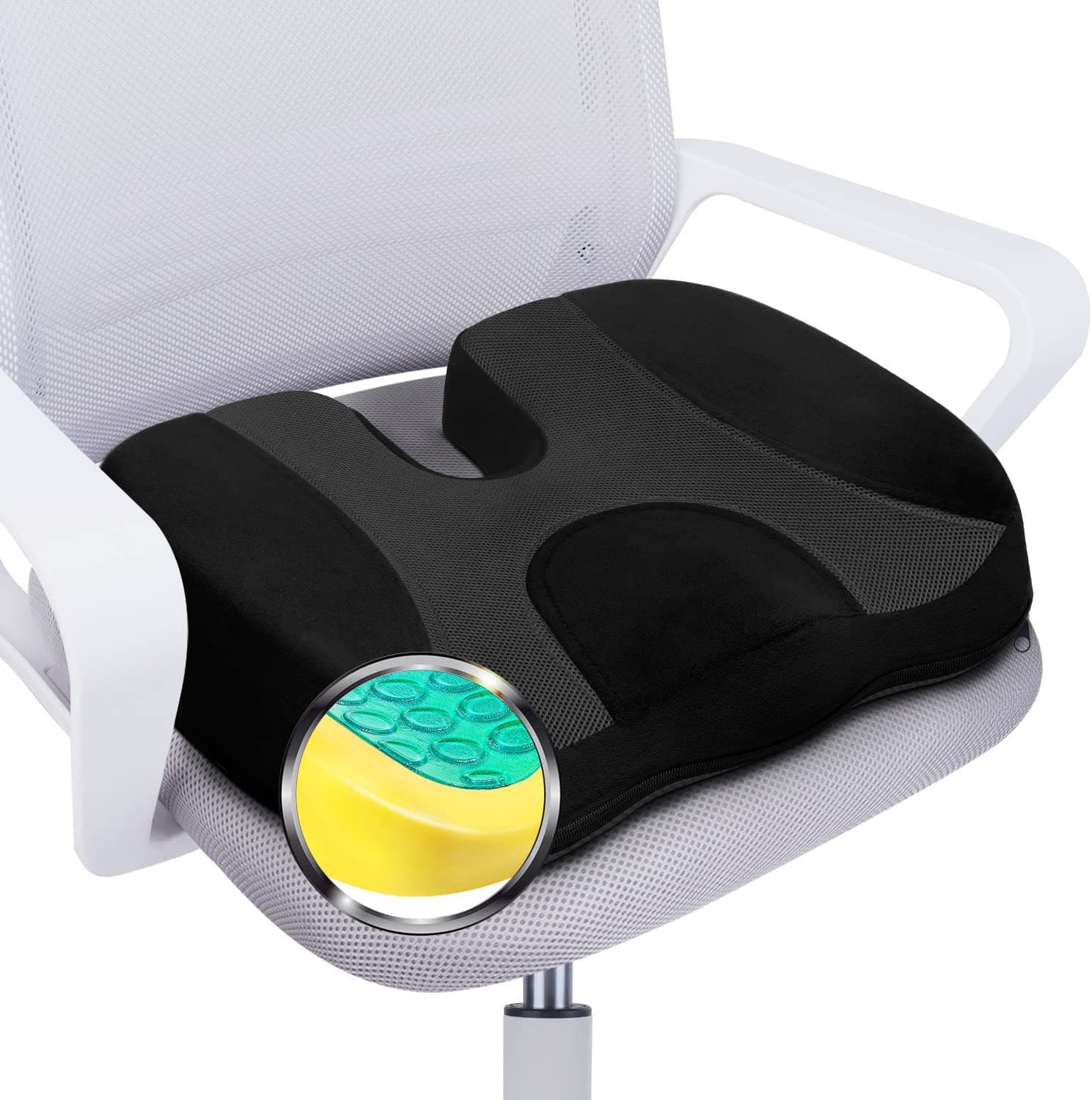 Office chair cushion memory foam chair cushion driving car seat cushion chair hip pillow cushion 1