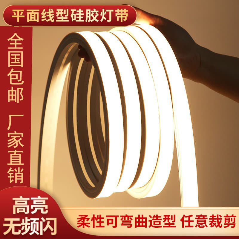 Silicone light strip, travel waterproof tubular collar, crooked linear light, lamp, 24v 1