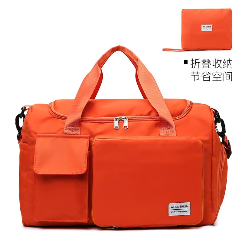 (Wholesale), foldable capacious travel bag for traveling wet and dry separation, sports bag, handheld swimming bag, purse 5