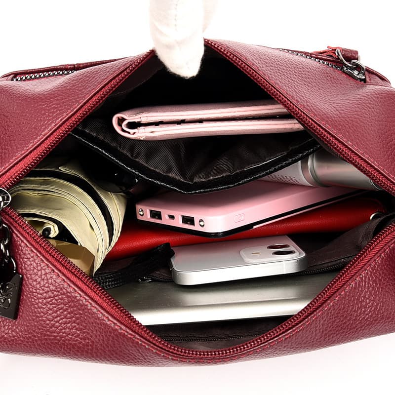 (Cross-border trading), shoulder bag, fashionable capacious one-shoulder bag, genuine leather, city style 4