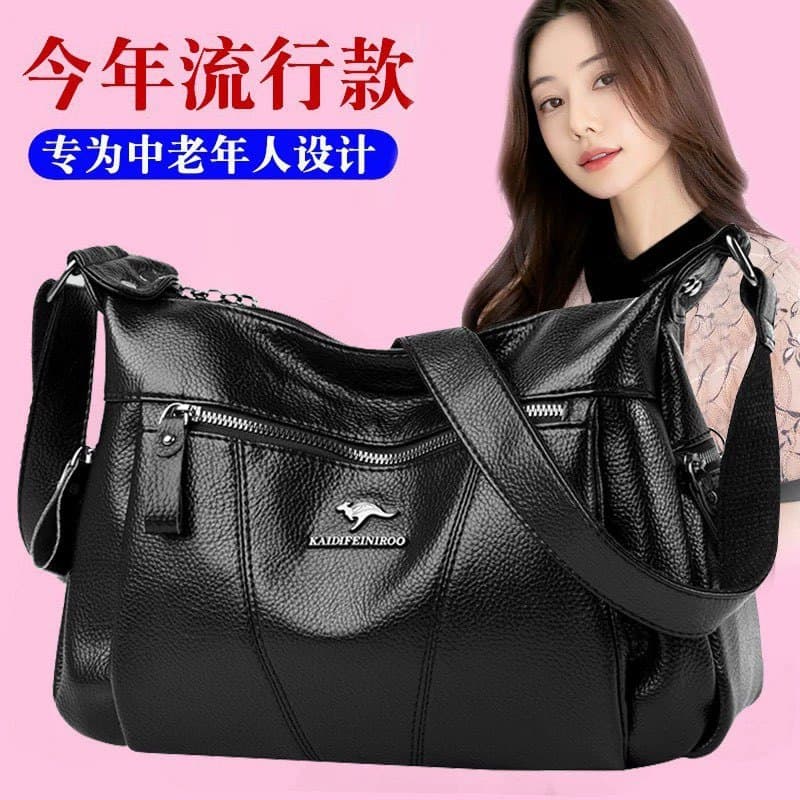 (Cross-border trading), shoulder bag, fashionable capacious one-shoulder bag, genuine leather, city style 1
