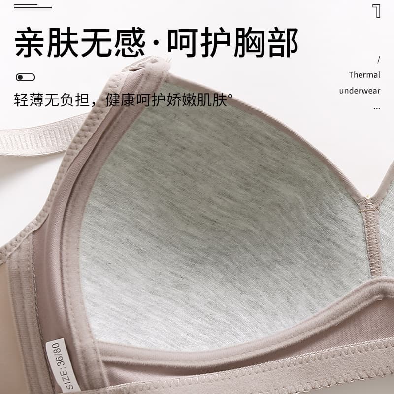 (Cross-border trading), comfortable breathable wireless bra, supporting underwear, bra top, plus size 3