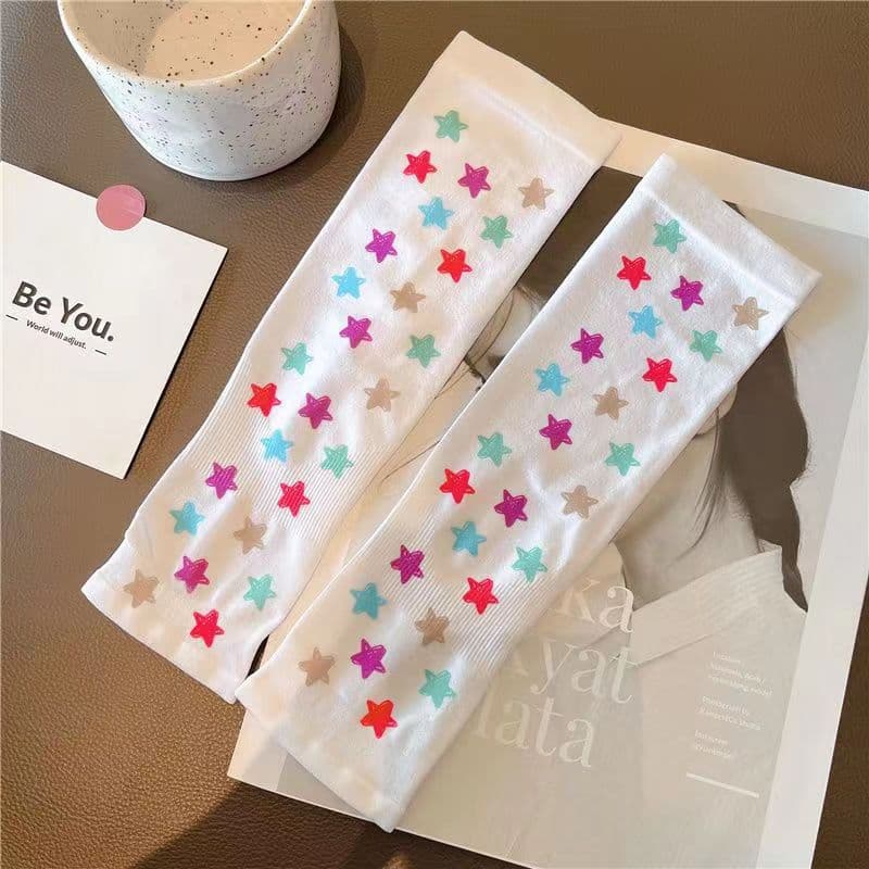 Children's summer protection sleeve, cute thin sleeves, silk sun protection cream for boys 3