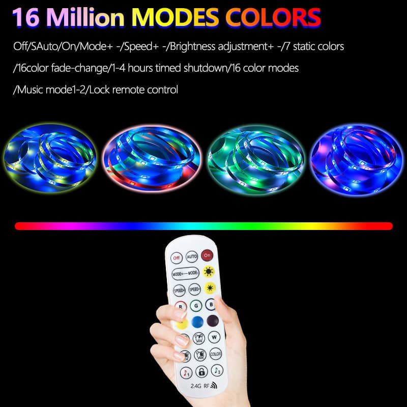 Phantom Bluetooth USB Light strip WS2812 pick -up lights, horse stacking water e -sports desktop atmosphere lights, cross -border LED lamp belt 4
