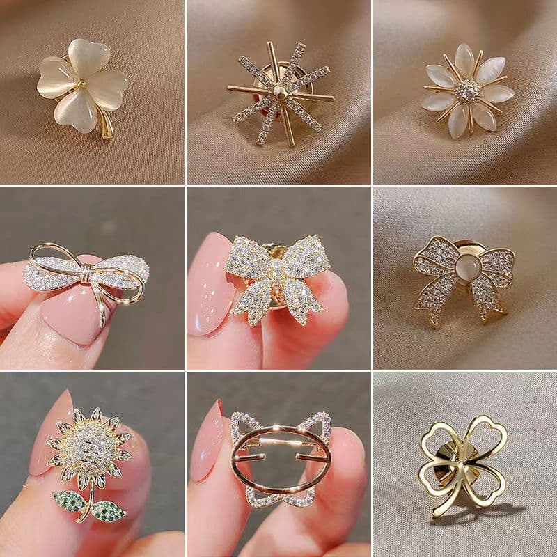 Brooch with bow, protective underware lapel pin, shirt, universal pin