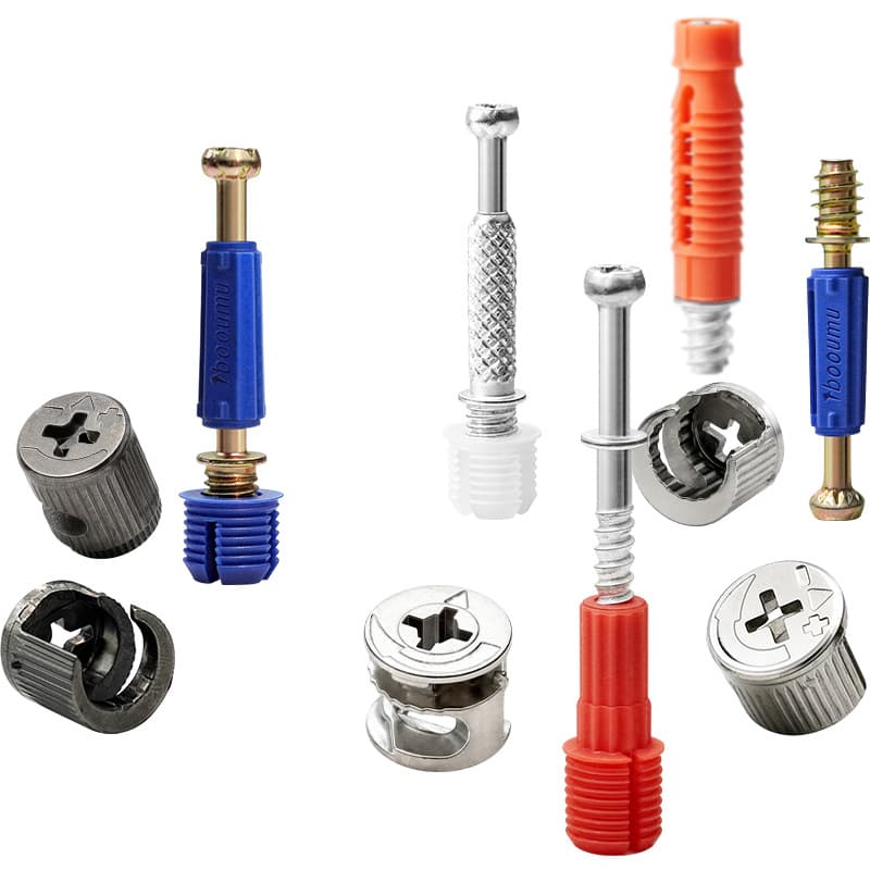 Three -and -one connection connection board -type furniture two -in -one self -attack rod wood board layer stealth eccentric wheel fast loading rod 5
