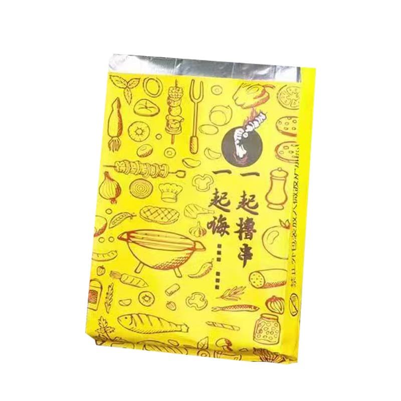 Barbecue tin foil bag string food oil -proof paper bag fried snack food food takeaway insulation aluminum foil bag 5