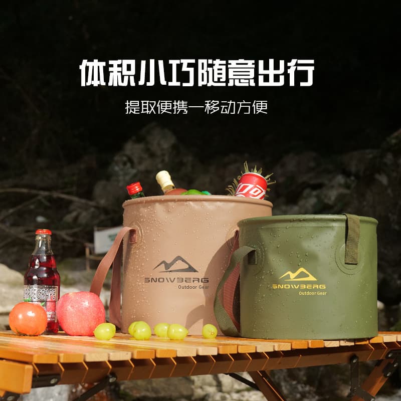 (Wholesale), capacious handheld bucket for traveling PVC for camping 2