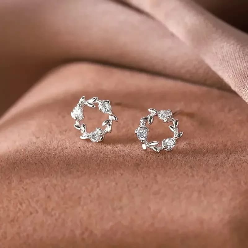 Fresh cute short earrings, Korean style 2