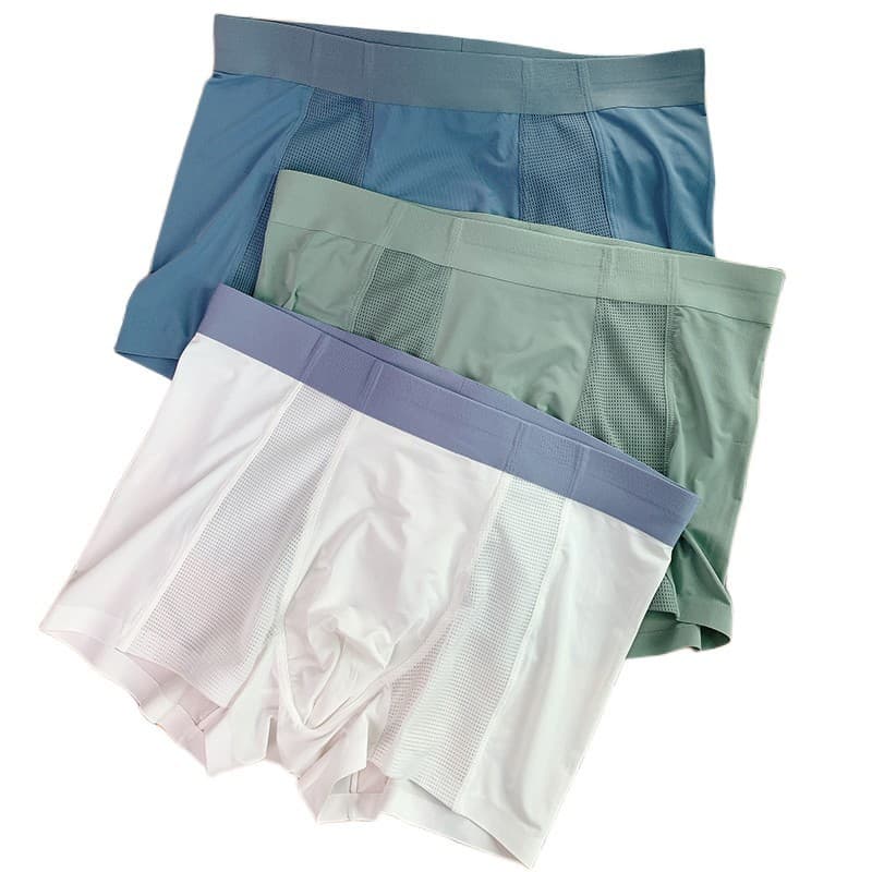 Silk pants, thin elastic breathable trousers, loose fit 5
