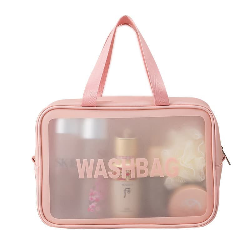 Polyurethane organizer bag, waterproof bag, capacious handheld travel bag, cosmetic bag 5