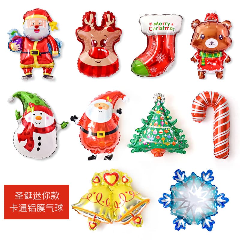 Christmas Cartoon Santa Foil Balloon Party Decoration 3