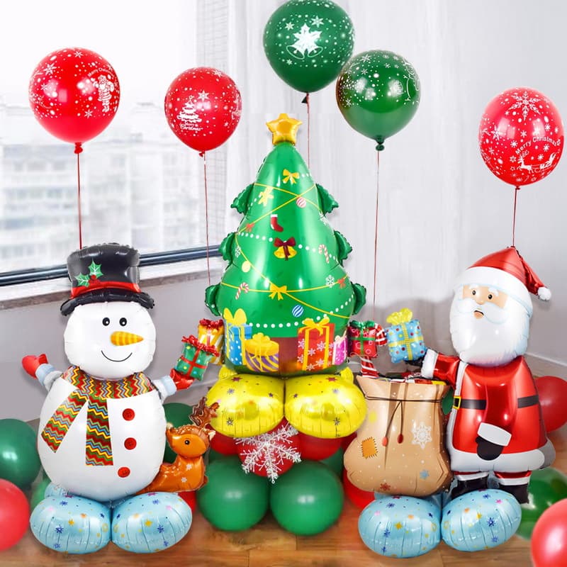 Christmas Cartoon Santa Foil Balloon Party Decoration 4
