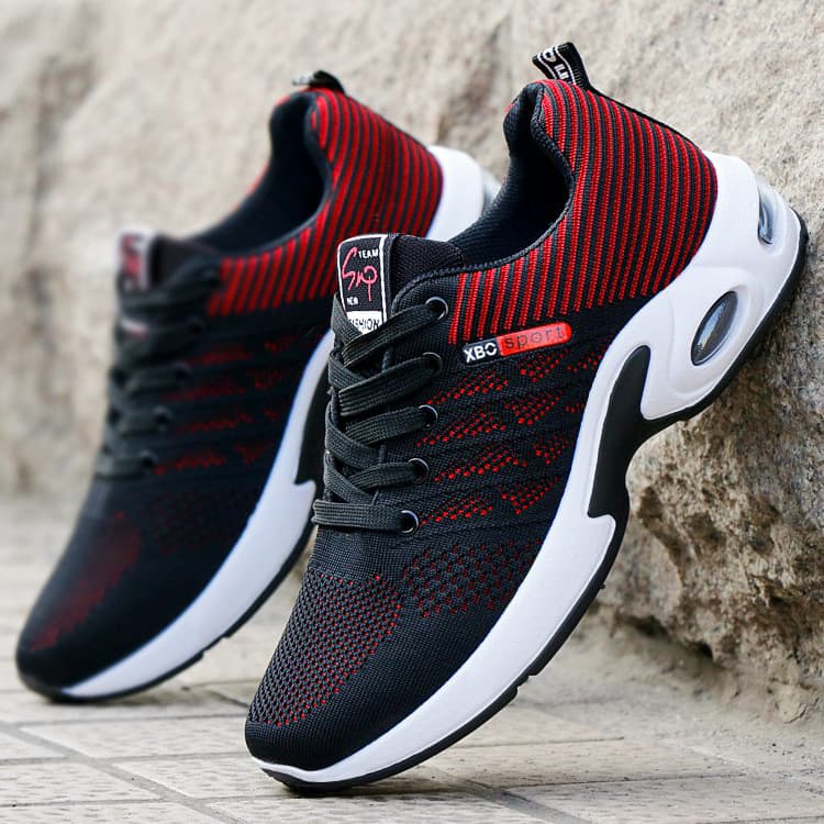 (Cross-border trading), summer breathable soft heel, casual running sneakers, plus size, made with flyknit technology
