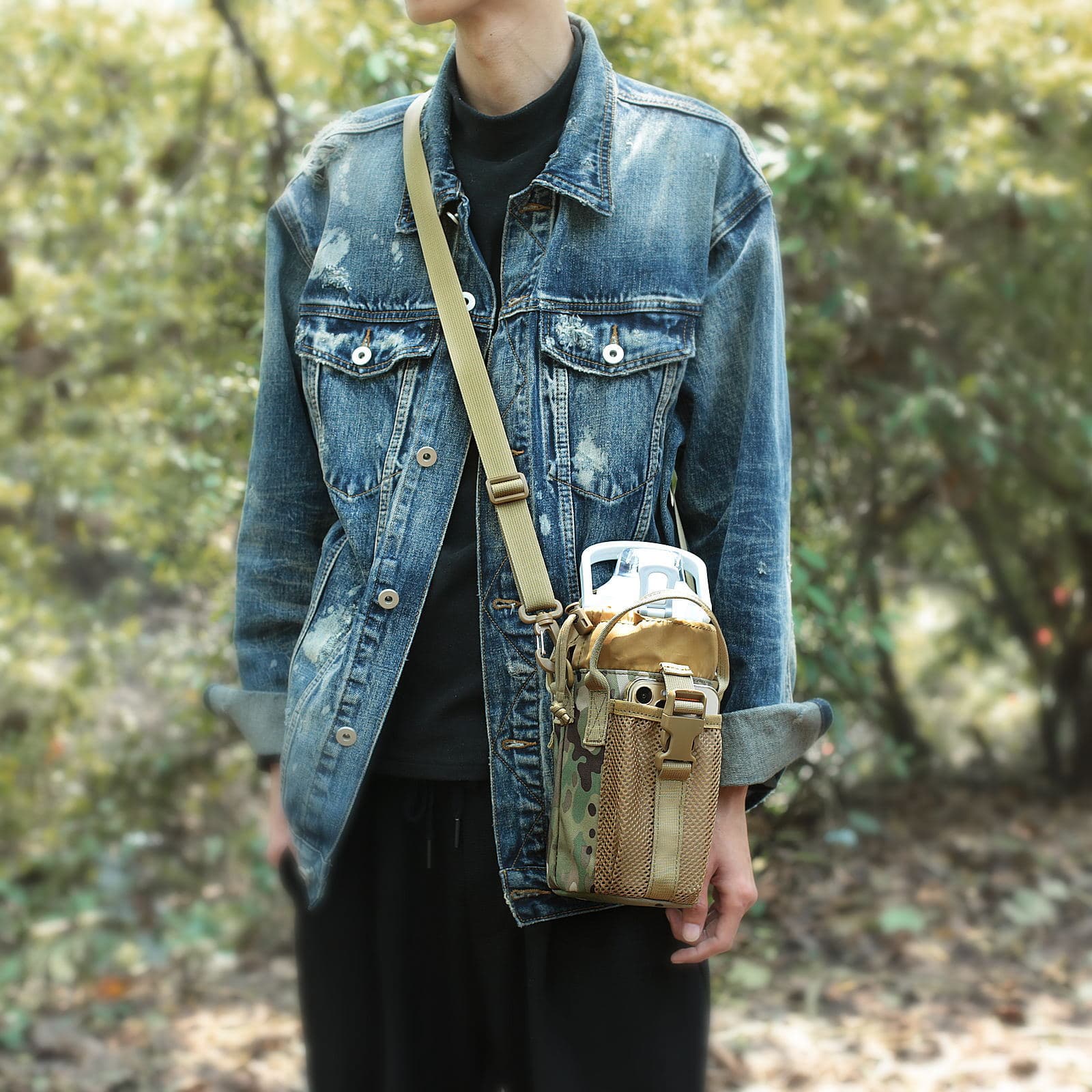 (Cross-border trading), summer teapot with bottle holder, pendant, tactics capacious equipment, bag strap 3