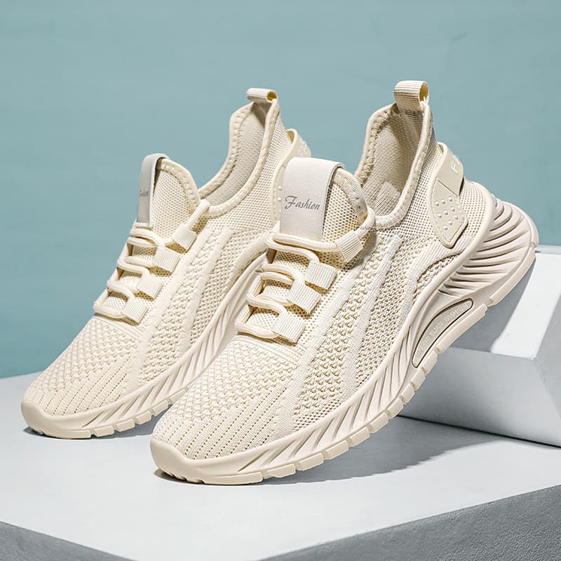 Shoes for women's sports shoes cross-border large size versatile women's shoes TEMU trendy casual shoes flying knit breathable single shoes running shoes