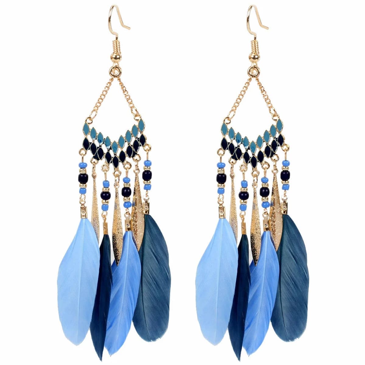 Atmospheric long earrings, ethnic accessory from Yunnan province, boho style, maxi length, ethnic style 5