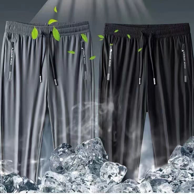Summer thin breathable quick dry trousers, plus size 3