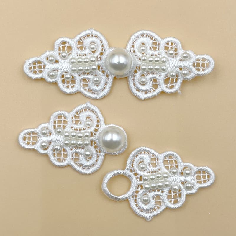 Woven cheongsam handmade pearl, Hanfu, beads, accessories, Chinese style, DIY 2
