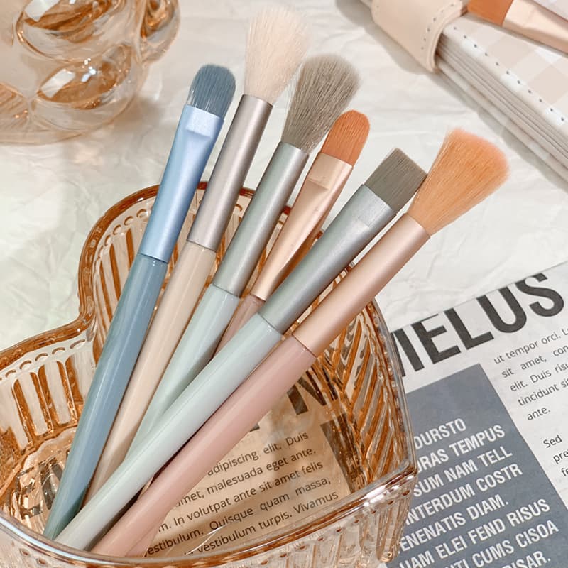 Set, brush, soft face blush, 3 piece set, full set