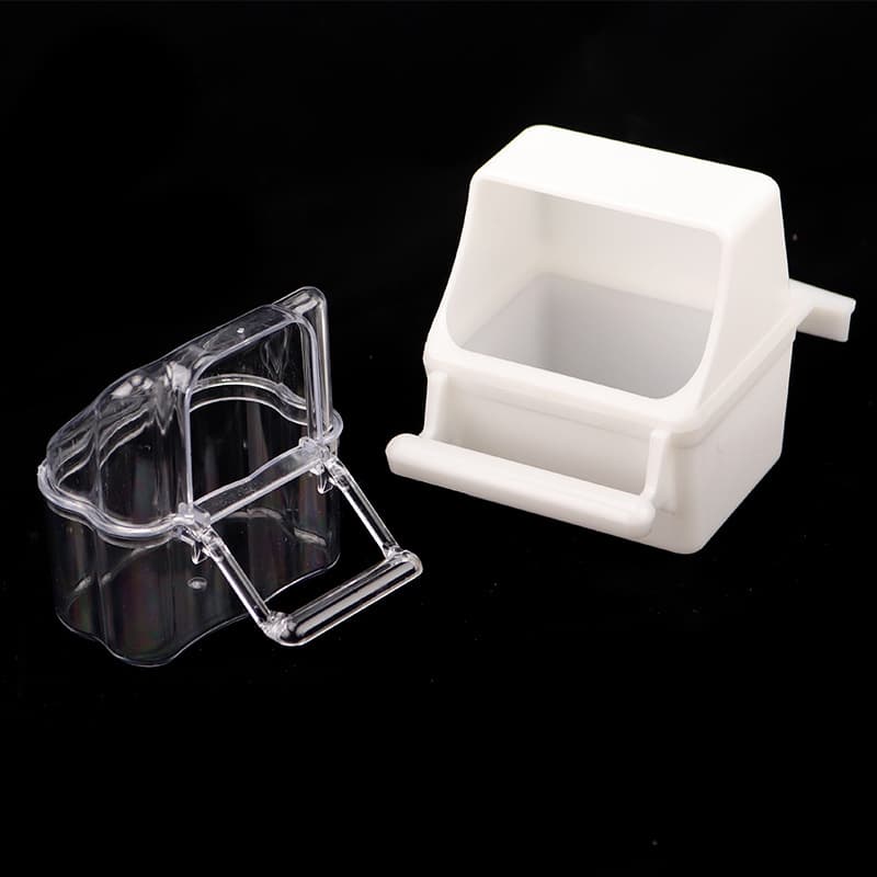 Tiger Parrot food box anti -splash splash and peony bird with automatic water feed feeder feed water drinking water heater bird cage accessories 4