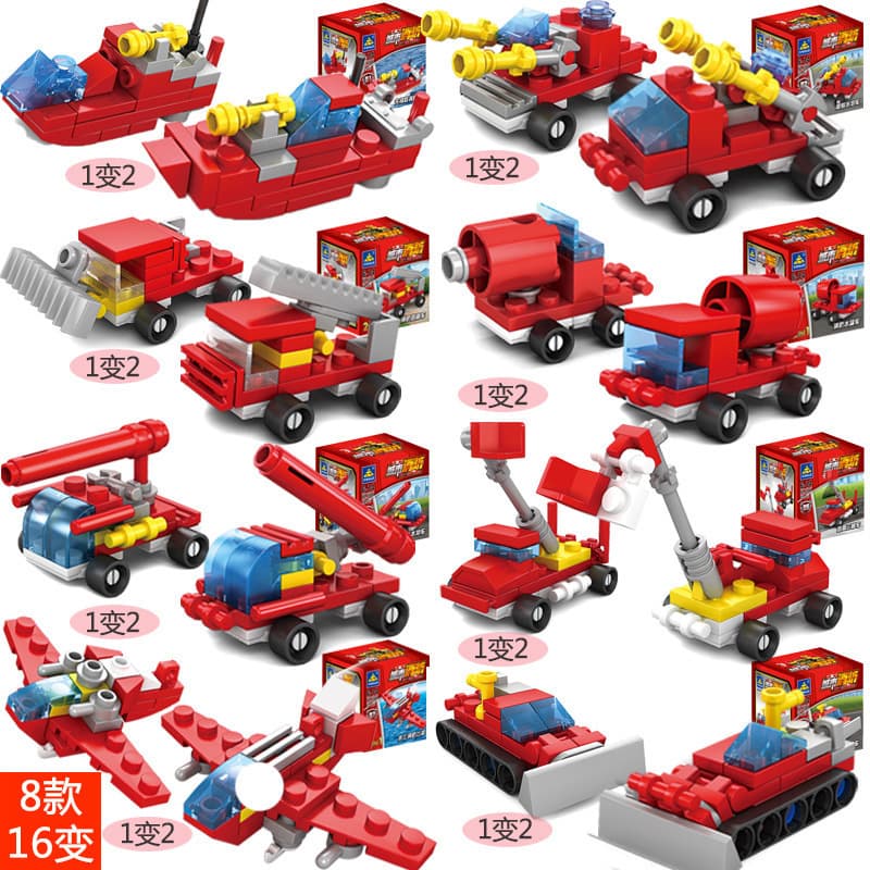 Small constructor, cart, children's smart toy for kindergarten, Birthday gift 2