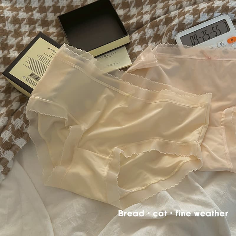 Summer silk pants, antibacterial breathable sexy thin trousers, mid rise 1