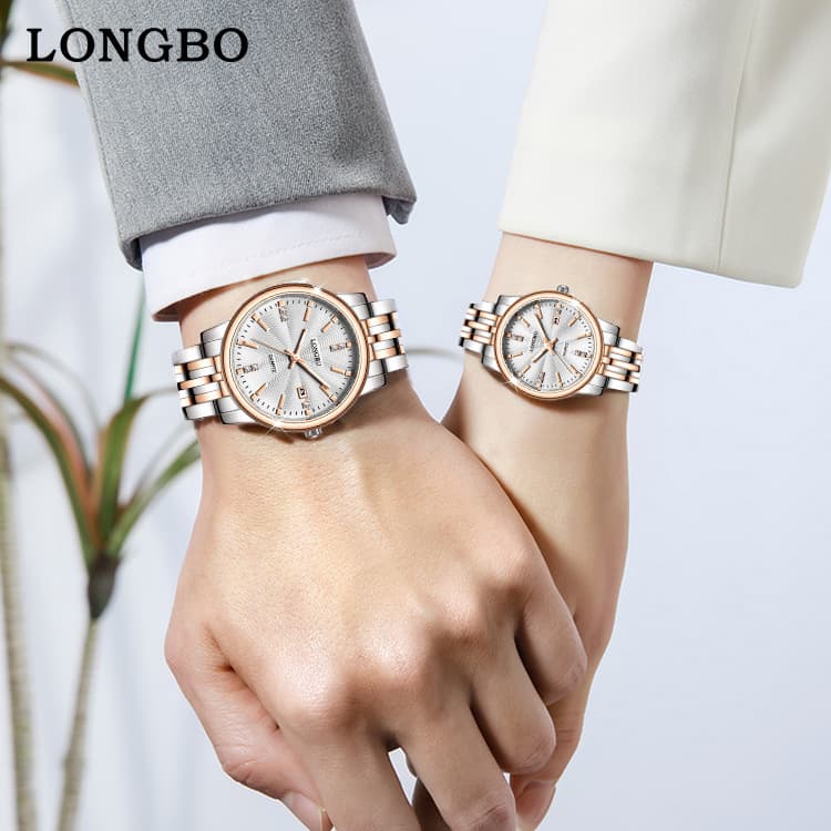 (Cross-border trading), watch, paired watches, waterproof calendar, steel belt, for beloved 2