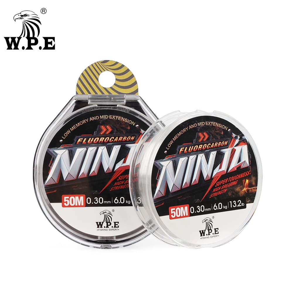 W.P.E Pure carbon fishing line 50 meters carbon line Asian front carbon fish line fish line fishing raft fishing sea fishing line sub -wire