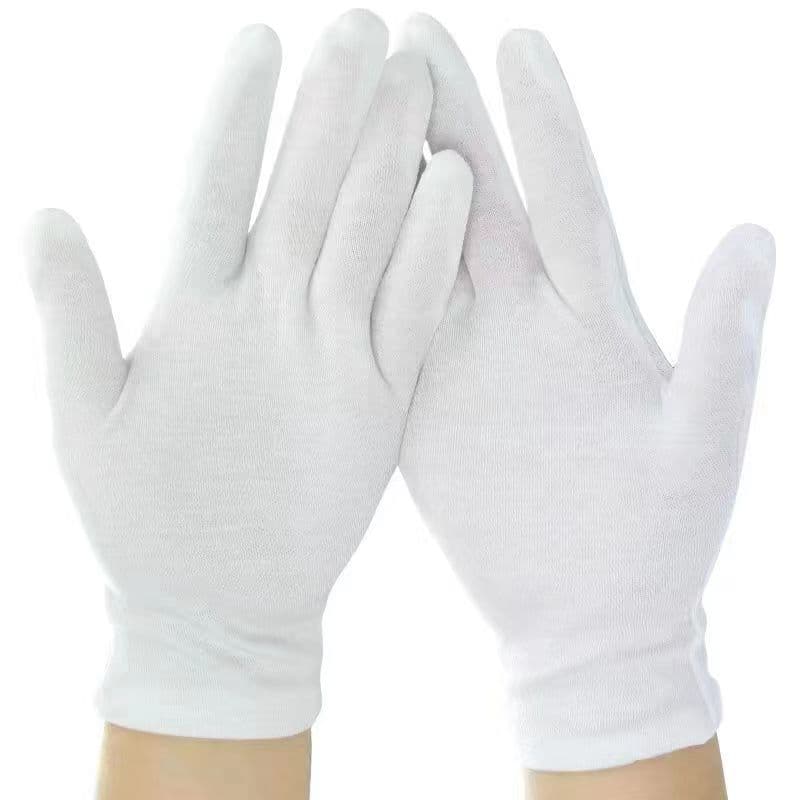 Cotton gloves walnut 5