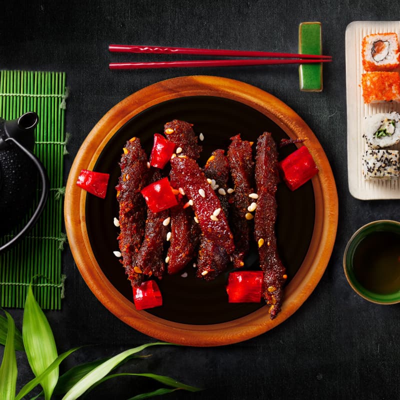 Three Squirrels Shu Fragrance Beef 100g Spicy Beef Snacks Deli Snacks to Satisfy the Crave Spicy Beef Jerky 2