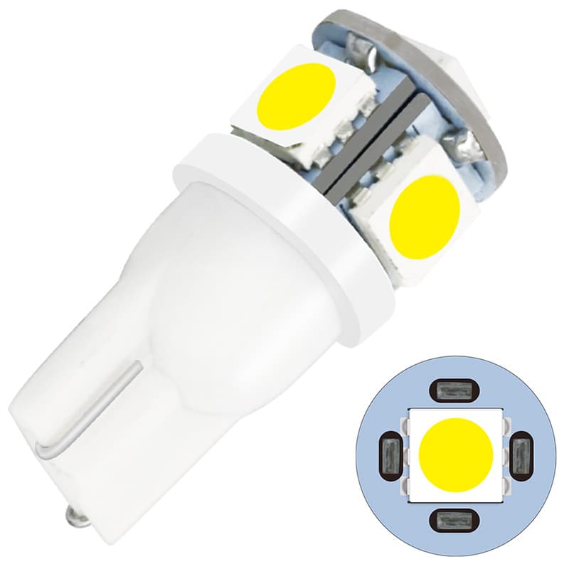 Shangxian Cross-border T10 Width Light Highlight Decoded License Light LED Headlight 5SMD5050 Headlight Indoor Roof Light 2