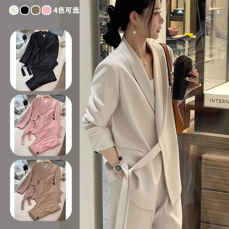 Classic suit jacket, set for leisure, oversize, high-quality style