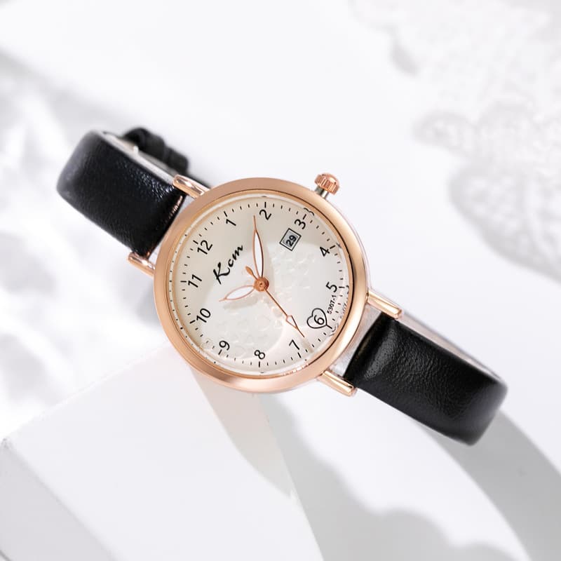 Watch, calendar, fresh waterproof quartz dial, simple and elegant design, small dial 4