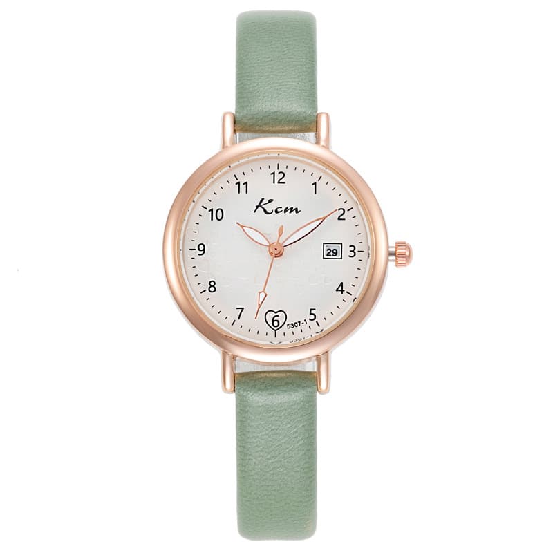 Watch, calendar, fresh waterproof quartz dial, simple and elegant design, small dial 5