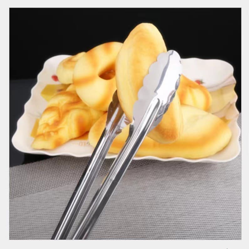 Stainless steel barbecue clip home food clip cake cake cake bread folder outdoor barbecue clip buffet buffet 4