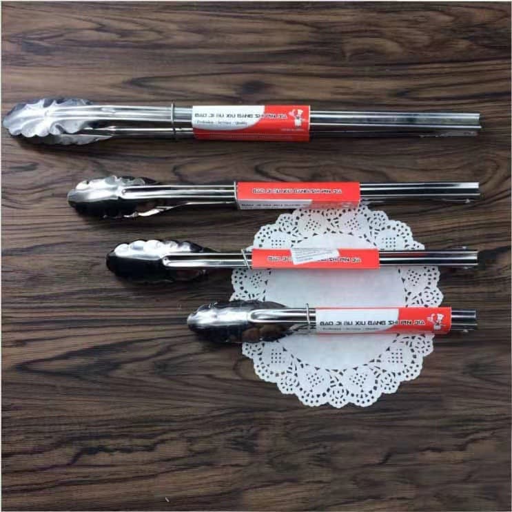 Stainless steel barbecue clip home food clip cake cake cake bread folder outdoor barbecue clip buffet buffet 1