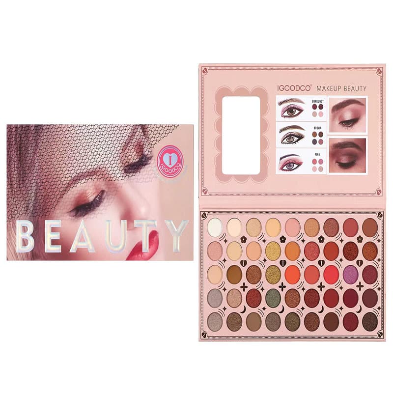 (Cross-border trading), (Wholesale), matte eyeshadow palette, makeup primer, 40 colors, earth tones 3