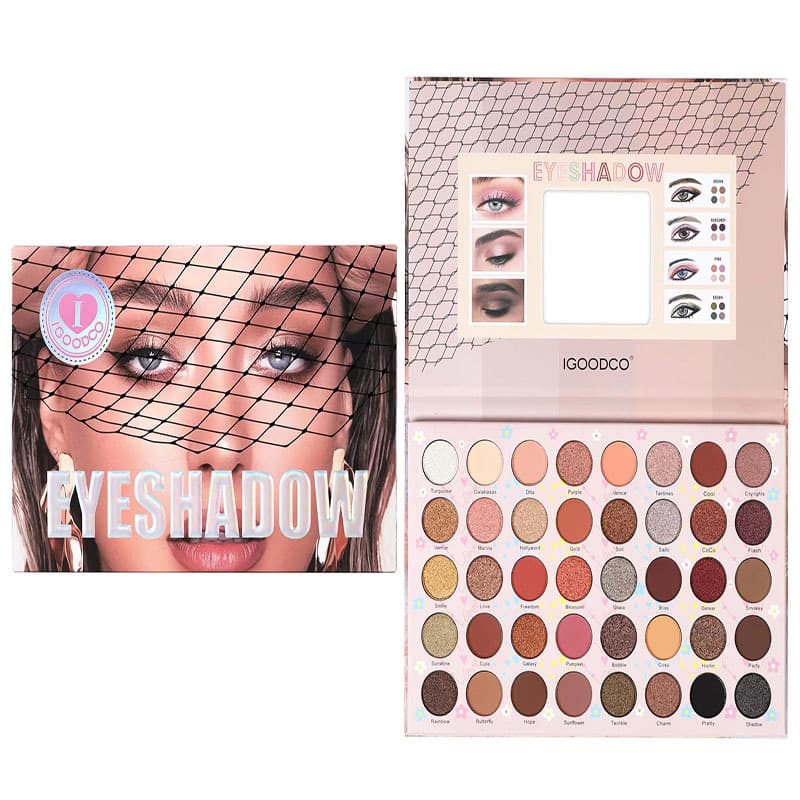 (Cross-border trading), (Wholesale), matte eyeshadow palette, makeup primer, 40 colors, earth tones 1