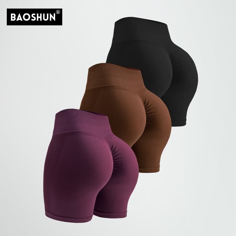 Shorts for yoga, sports trousers for gym, underwear for hips shape correction, European style, for running, high waist 1