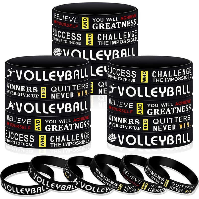 Ball, rubber football basketball baseball softball volleyball hockey silicone bracelet 3