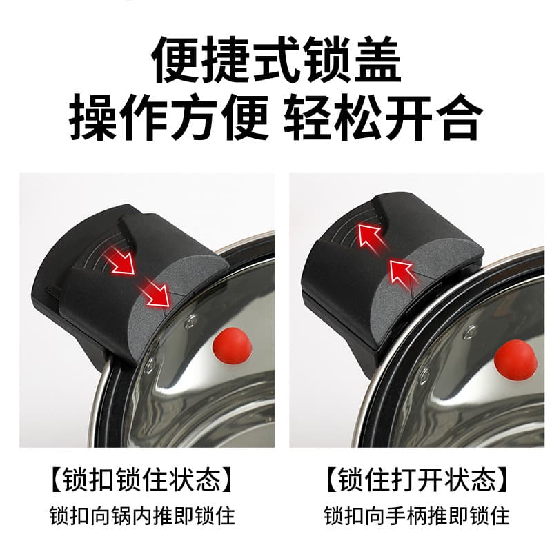 Extra thick stainless steel micro-pressure cooker pressure cooker household multi-functional non-stick pot stew soup induction cooker pressure cooker soup pot 4